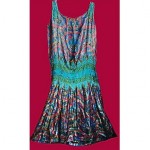 vintage 1920s lame beaded flapper dress