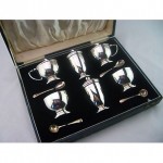 vintage 1937 birmingham silver cruet set