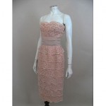 vintage 1950s layered lace cocktail dress