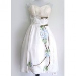 vintage 1950s organza wedding prom dress