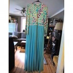 vintage 1960s bessi silk maxi dress gown