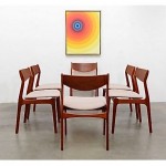 vintage 1960s set jorgensen teak dining chairs