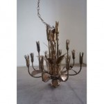 vintage 1960s tom greene for feldman brutalist chandelier