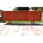 vintage 1970s H.P. Hansen teak credenza