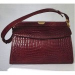 vintage 1970s crocodile handbag