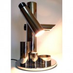 vintage 1970s fase madrid chrome desk lamp