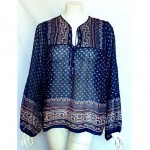 vintage 1970s gauze blouse