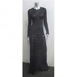 vintage 1990s calvin klein sheer silk maxi dress