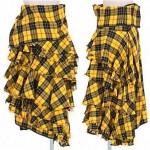 vintage 1999 comme des garcons tartan skirt