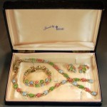 vintage alfred philippe trifari jewelry set in original box