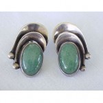 vintage antonio pineda jade earrings