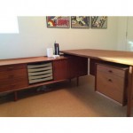 vintage arne vodder for sibast teak desk