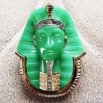 vintage boucher king tut pin pendant