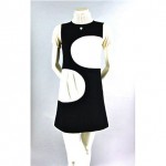 vintage courreges wool and knit mini dress