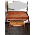 vintage danish modern dressing table