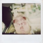 vintage double exposure polaroid photograph