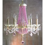 vintage french cage chandelier with crystals