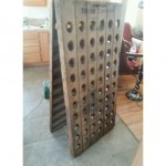 vintage french champagne riddling rack