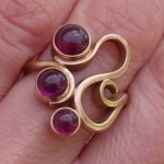 vintage garnet ring