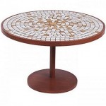 vintage gordon and jane martz teak and tile table