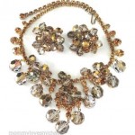 vintage juliana necklace and earrings