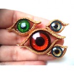 vintage kramer eyes brooch