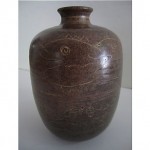 vintage mid-century edwin and mary scheier pottery vase