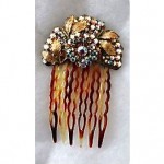 vintage miriam haskell hair comb