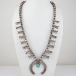 vintage navajo sterling turquoise necklace