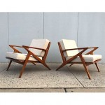 vintage pair custom lounge chairs