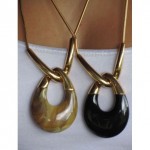 vintage pair trifari lucite necklaces