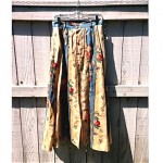 vintage ralph lauren country linen skirt