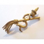 vintage rare hattie carnegie witch brooch