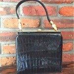 vintage sasha alligator handbag