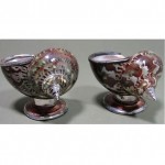 vintage sterling seashell salt cellars