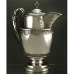 antique 1835 samuel kirk silver ale jug