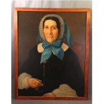 antique 1840s portrait painting