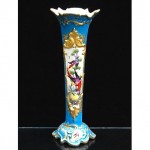 antique 18th century sevres porcelain trumpet vase