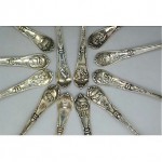 antique 1900s gorham sterling zodiac spoons