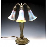 antique 1910 tiffany studios bronze lily table lamp