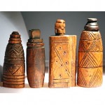 antique 19th century collection moroccan wooden kohl bottles