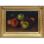 antique american school still life painting