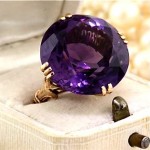 antique art nouveau amethyst ring