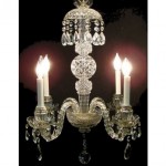 antique cut crystal chandelier