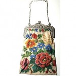 antique german beaded purse