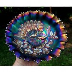 antique northwood peacocks bowl