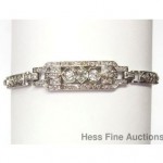 antique platinum diamond bracelet