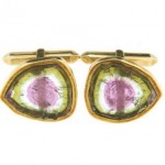 antique tourmaline cufflinks