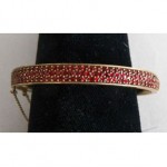 antique victorian sterling garnet bracelet