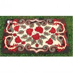 primtive hooked rug folk art